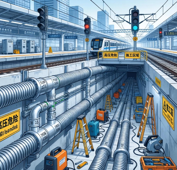 深圳德盛电气穿线波纹管：城市轨道交通的柔性安全脊梁